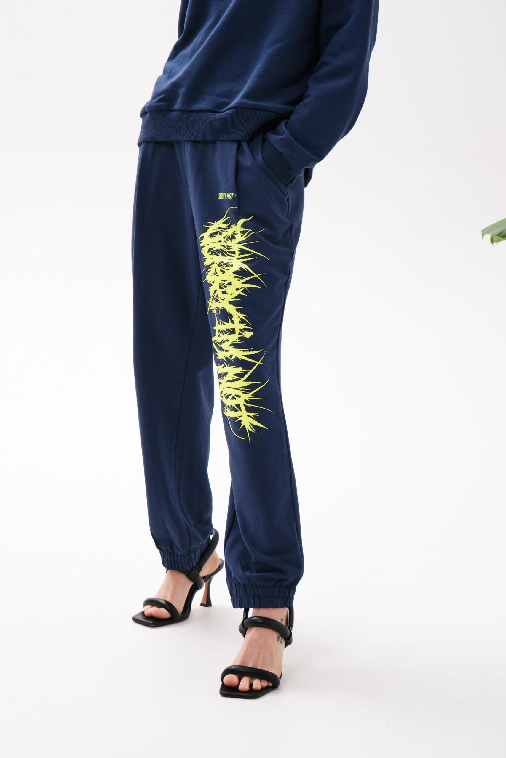 JOGGERS DARK BLUE METAL WOMEN