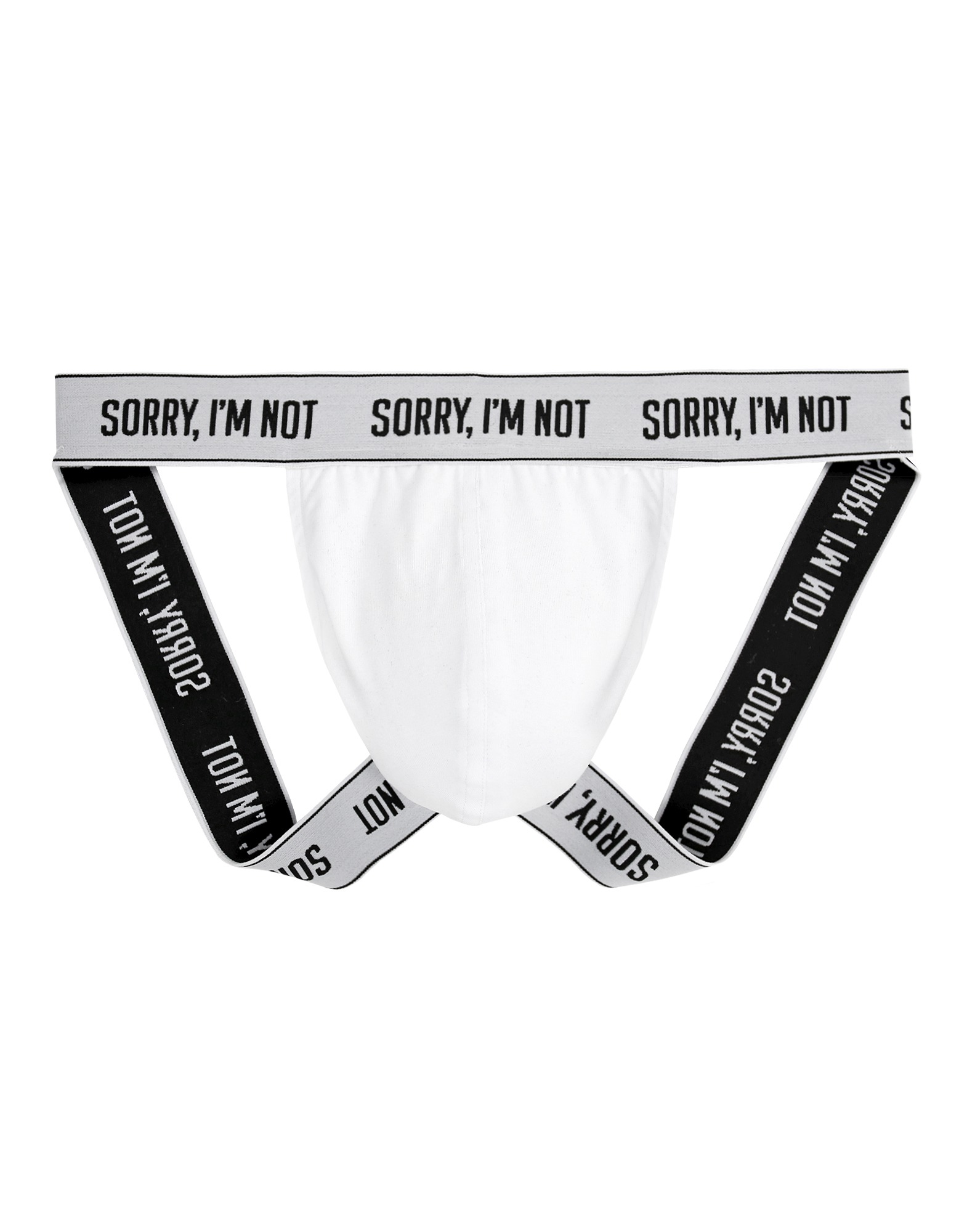 JOCKSTRAPS WHITE LOGO SORRY, I'M NOT™, муж., цвет: белый